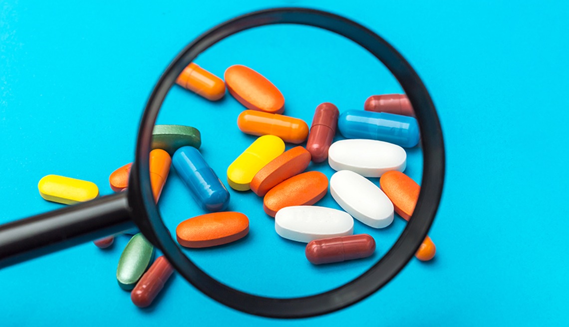 Blister packs of medicines representing generic and OTC supply